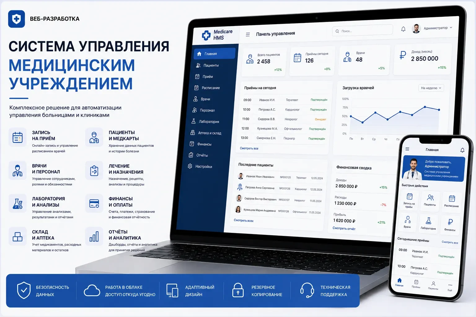 Система управления медицинским учреждением