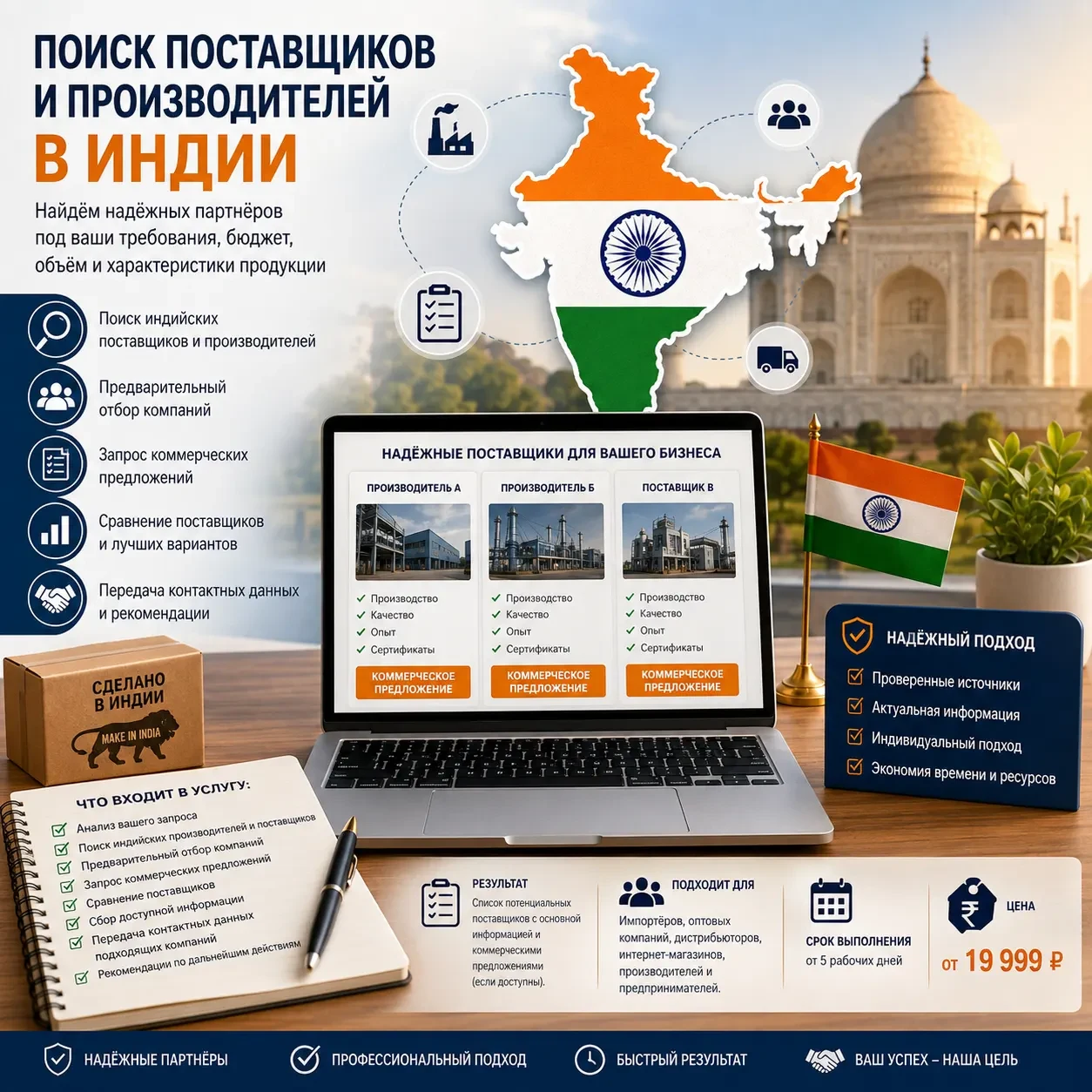 Поиск поставщиков и производителей в Индии