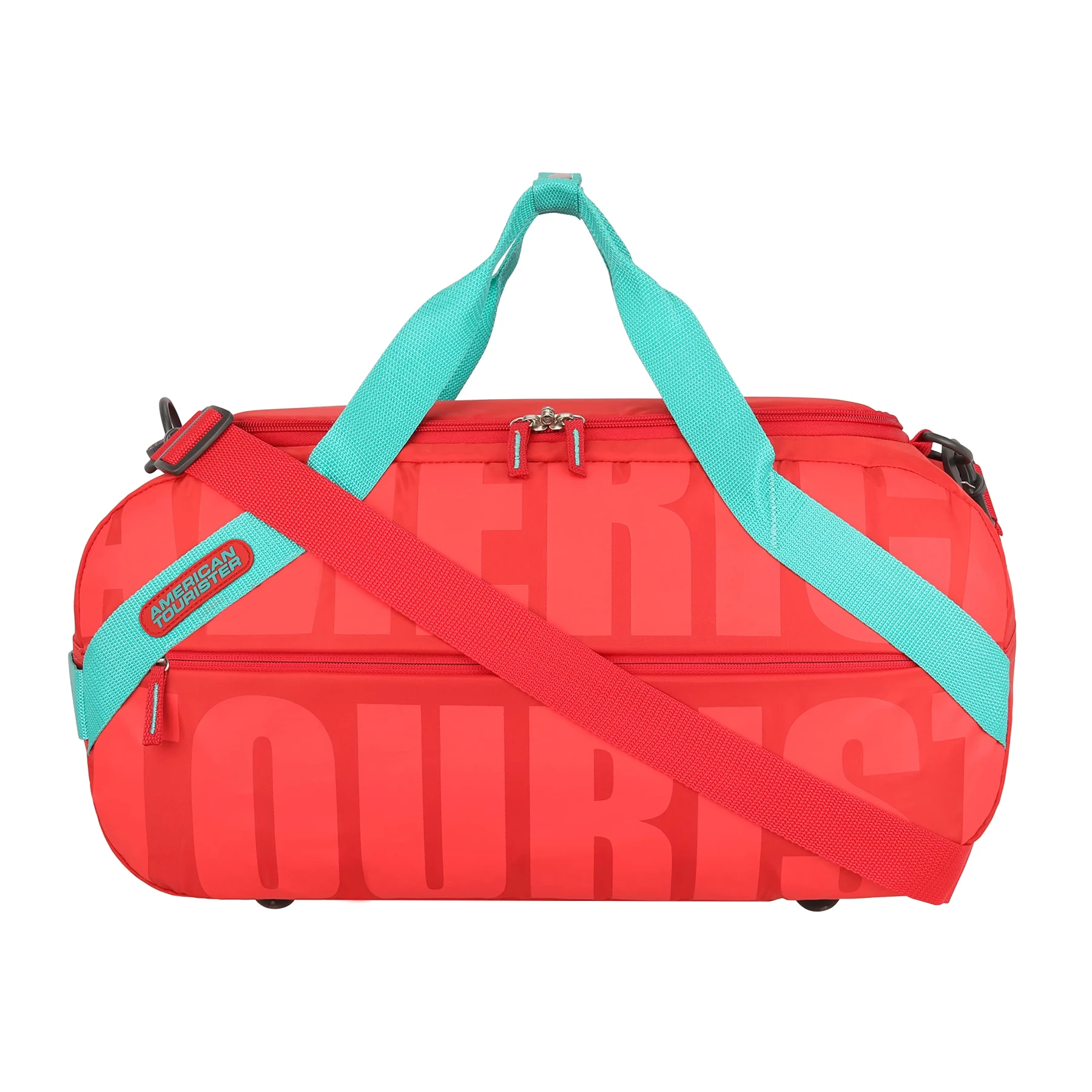 Дорожная сумка PIXO American Tourister — Красная с бирюзовым