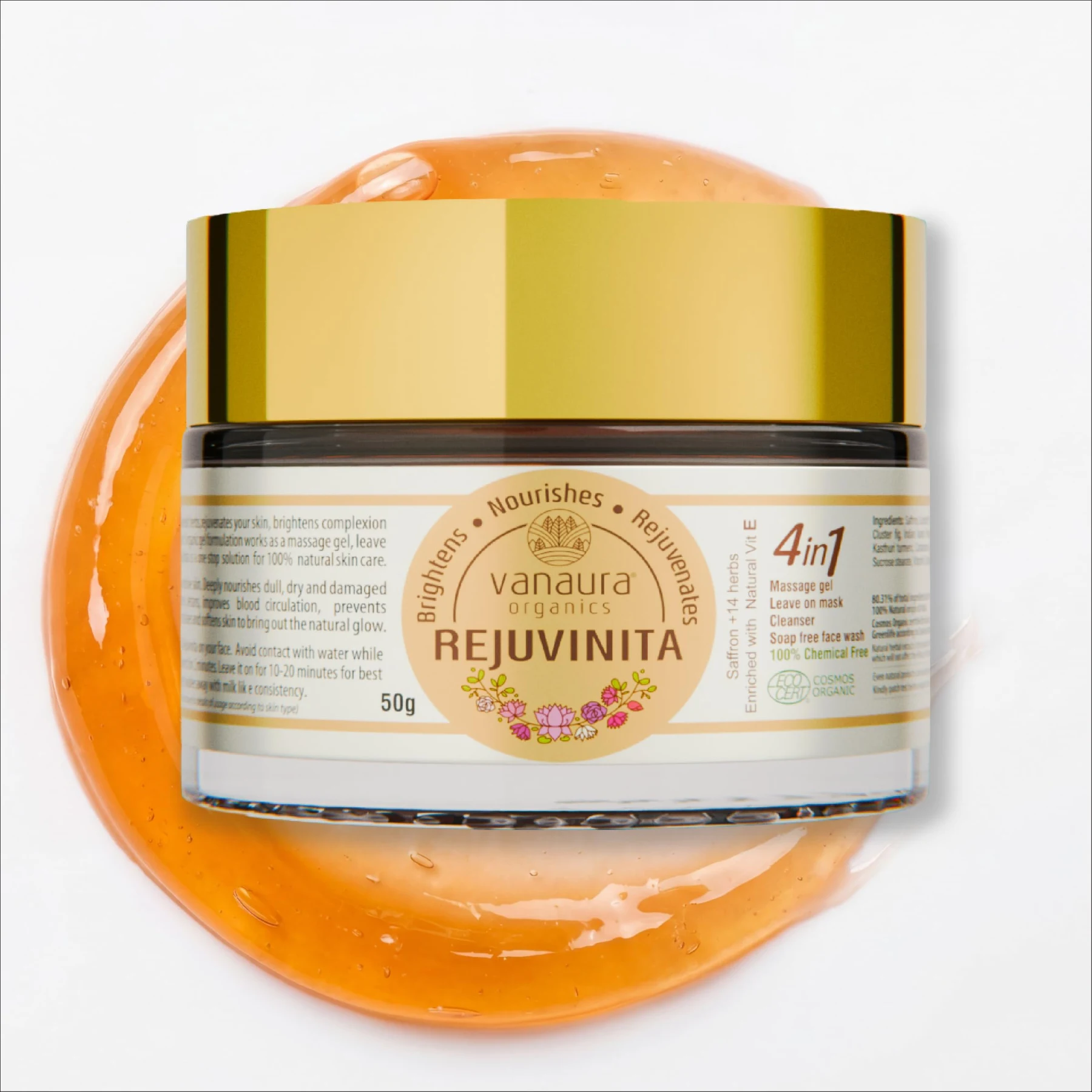 Гель 4 в 1 для ухода за кожей Vanaura Organics Rejuvinita