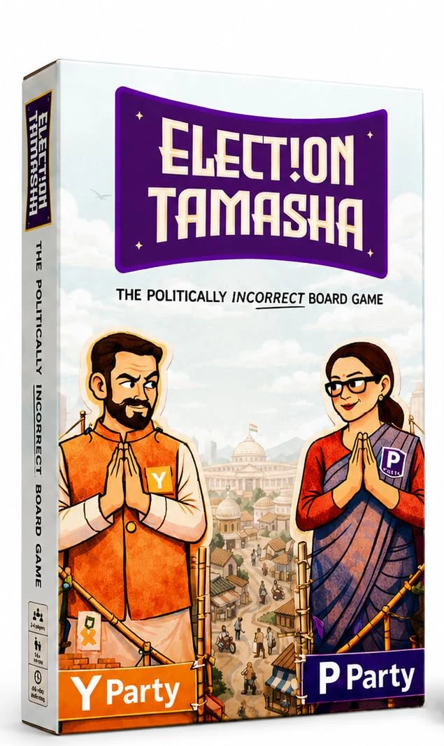 Сатирическая настольная игра о выборах "Election Tamasha" — для 2–4 игроков