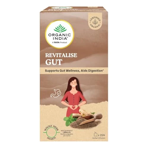 Травяной настой Organic India Revitalise Gut — 25 пакетиков